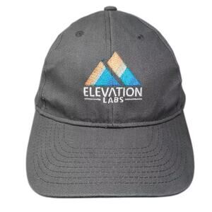 Vitronic Baseball Cap Gray Orange OS Elevation Labs Embroidered Adjustable Hat